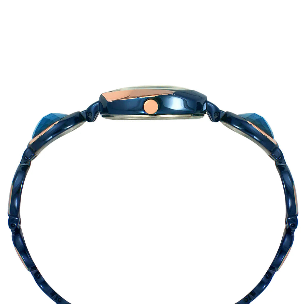 Timex TWEL15005 | Timex Fria Women Blue Square Analog Watch