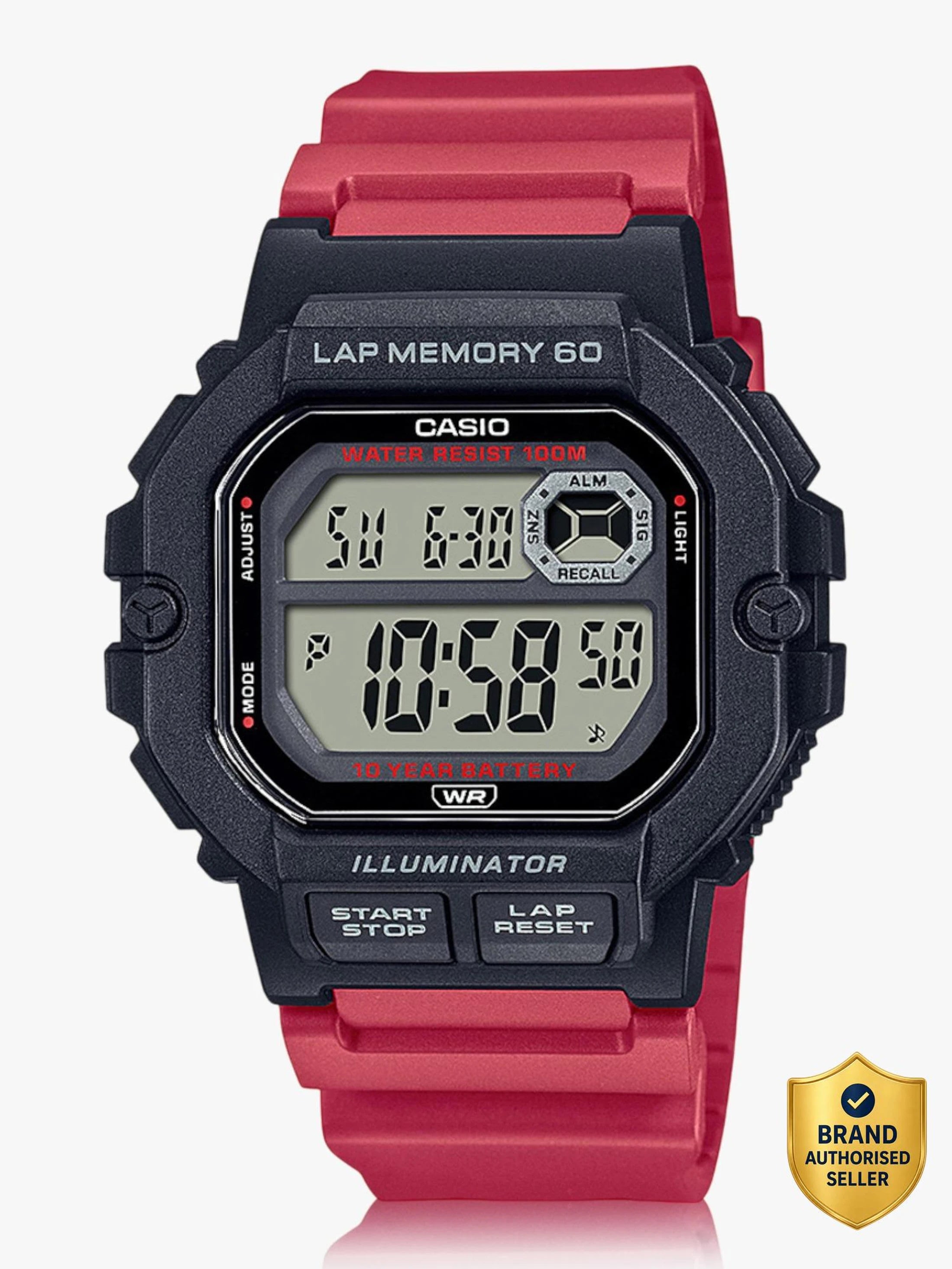 Casio D272 | Youth Unisex Quartz Black Dial Digital Resin Watch WS-1400H-4AV